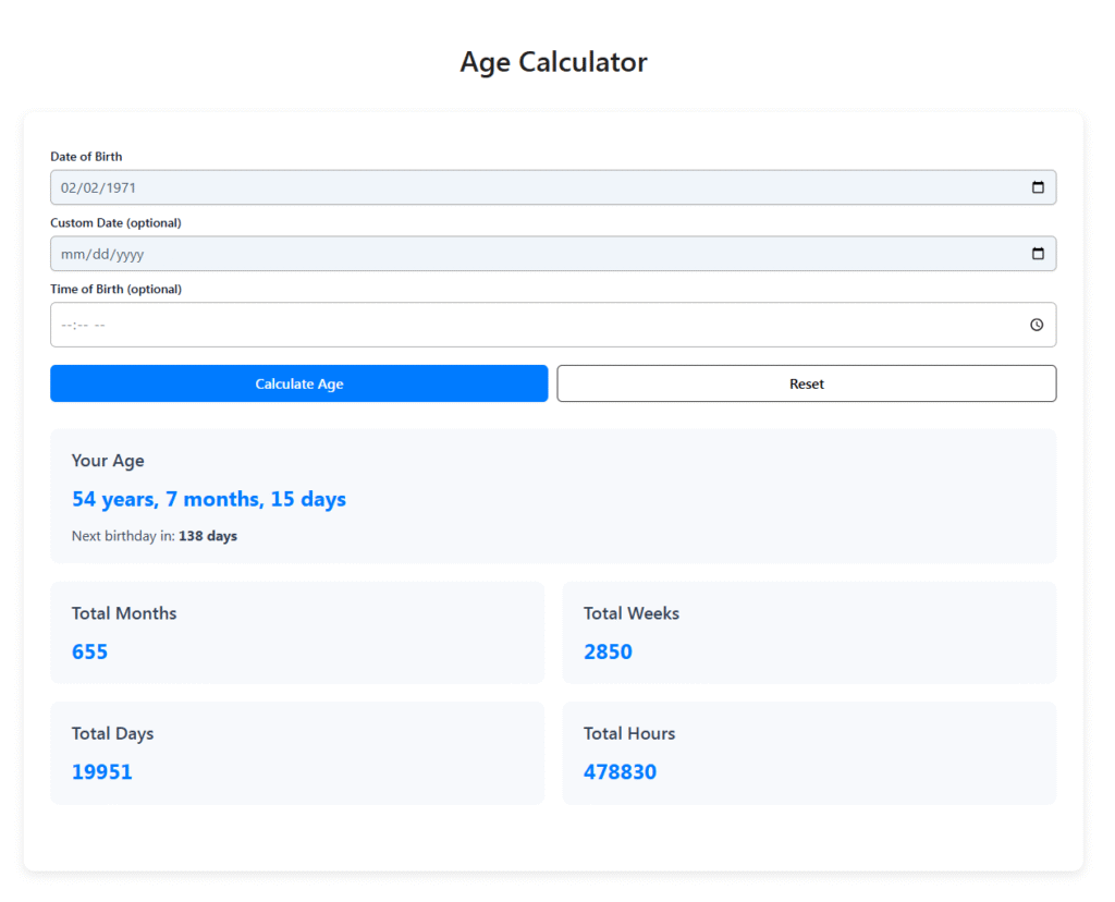 What is an Age Calculator?